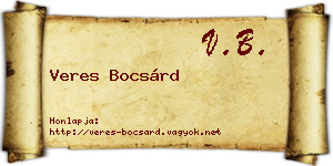 Veres Bocsárd névjegykártya